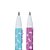 2 Caneta Gel 0.7mm com Carimbo Divertida Cute Gato - 2 Un BRW tinta Azul - Imagem 3
