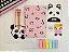Kit Escolar de Ursinho e Panda Presente Caderno, Bloco de Notas, Caneta, Lapiseira, Borracha, Marca Texto Decorada Urso - Imagem 3