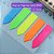 Marcador De Página Seta 125 Folhas Neon BRW 5 Blocos 1,2x4,4cm Livros, Bíblia, Caderno Organização - Imagem 3