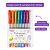 Caneta Esferográfica Gel Glitter 1.0mm Estojo 8 Cores Glitter BRW - Imagem 1