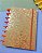 Caderno de Disco - Florologia Cosmos Laranja 70 Folhas Decoradas Tamanho A5 (21 x 14,8cm) Flores - Imagem 2