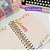 Caderno Espiral A5 Floral Elegante com 100 Folhas Reposicionavel  Folhas Decoradas - Imagem 3