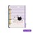 Caderno Argolado Fichário 1 Matéria Cute Cat Cadersil - Coleçao Fofa Gato 80 Folhas - Imagem 7