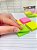 Kit 4 Blocos Adesivos 3,8×3,8 cm - 400 Folhas Pastel ou Neon | Lembretes, Estudos e Organização - Imagem 3