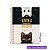 Caderno Universitário Grande 1 Matéria Cute Cat Cadersil - Coleção 2026 Fofa Gato 80 Folhas 19,9X27cm - Imagem 7