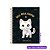 Caderno Universitário Grande 10 Matérias Cute Cat Cadersil - Coleção 2026 Fofa Gato 160 Folhas 19,9X27cm - Imagem 5