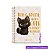 Caderno Colegial 10 Matérias Cute Cat Cadersil - Coleção Fofa Gato 160 Folhas 17,7x24cm - Imagem 7