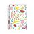 Caderno Espiral Médio 1/4 Fun Fruits 3B - Capa Dura Estampada Caderno de Anotações - Imagem 9