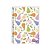 Caderno Espiral Médio 1/4 Fun Fruits 3B - Capa Dura Estampada Caderno de Anotações - Imagem 6