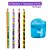 4 Lápis De Cor Jumbo Arco Íris Rainbow Tris + Apontador com Depósito 2 Furos Jumbo Tris - Imagem 5