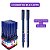 2 Caneta Esferográfica Tris Blu 0,7 mm Kit 2 Unidades Traço Fino Azul/Preto Escritório Escolar - Imagem 1