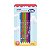 Caneta Gel Corpo ESTAMPADO Fini 0.7mm Tinta Colorida Blister 5 Cores Léo Arte - Imagem 3