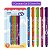 Caneta Gel Corpo ESTAMPADO Fini 0.7mm Tinta Colorida Blister 5 Cores Léo Arte - Imagem 1