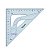 Kit Geometria Maped Geométrico 4 Peças para Canhotos e Uso Escolar - 1 Régua 30cm, 1 Esquadro 45° e 1 Transferidor - Imagem 5
