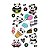 2 Cartela de Adesivos Panda Kawaii - Bullet Journal Scrapbooking 2 Cartelas - Imagem 2