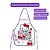 Avental Infantil Impermeável Hello Kitty Léo e Léo - Imagem 1