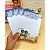 Kit Papel De Carta Decorado Van Gogh 4 Unidades Premium Azul Colecionador Escrita Retrô - Imagem 3