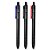 Caneta Esferográfica Retrátil 0.7mm Carbon Line - Azul, Preta e Vermelho Jocar Office - Imagem 3