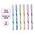 Kit 6 Canetas Coloridas Estampa Espiral Bazze Wave Tris Escrita Esferográfica de 1.0mm - Imagem 3