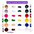 2 Kit Tinta Guache Escolar Mini C/12 Cores cada Bazze - Blister 3Ml Por Pote Novo Modelo - Imagem 4