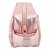 Estojo Puffer M Polibras Perolado Rosa Rose com Zíper Organizador Escolar e Necessaire - Imagem 3