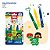 Giz de Rosto Facial Infantil Tris Toy Brasil 3 Cores Retrátil Lavável Atóxico Pintura 1 Unidade - Imagem 1