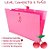 Pasta Sanfonada A4 com 5 Divisórias Rosa - Love Drops – Organização com charme - Imagem 4