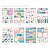 Caderno de Adesivos LOVE DAISY Molin 16 Folhas 560 adesivos - Imagem 2