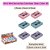 Kit 6 Mini Borrachas Pastel Bazze Basic Colors Nº40 - 2 Rosa, 2 Azul e 2 Roxa Macia, Atóxica e Ideal para Escola - Imagem 2