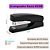 Grampeador Bazze B5308 26/6 Preto - Grampeia Até 25 Folhas Compacto e Resistente 1 Unidade - Imagem 2