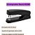 Grampeador Bazze B5308 26/6 Preto - Grampeia Até 25 Folhas Compacto e Resistente 1 Unidade - Imagem 1