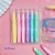 Giz de Cera Gel Retrátil Tom Pastel com Cheirinho de Frutas Estojo 6 Unidades Aquarelável  Tris Mega Gel Color - Imagem 2