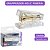 Grampeador Mini Cristal Tris Holic Mineral 26/6 Até 20 Folhas Elegância Transparente - Imagem 1