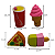 Borracha Para Lápis 4 Kit Com 4 Peças Escolar Criativa Food - Imagem 6