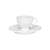 Conjunto 6 Xícaras Para Café Com Pires Em Porcelana Branca - Imagem 1