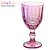 6 Taças de Vidro Rosa Furta-cor Elegance - Imagem 3