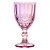 6 Taças de Vidro Rosa Furta-cor Elegance - Imagem 5