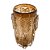 Vaso de Vidro Murano Marrom C/Brilho Lyor - Imagem 2