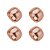 Bracelete Aço Rosé 4 pçs - Imagem 3