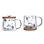 Caneca em vidro flores delicadas - Imagem 6