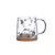 Caneca em vidro flores delicadas - Imagem 9