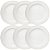 Pratos Rasos de Porcelana Branco - Imagem 1