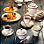 6 Xícaras Para Chá Com Pires Em Porcelana - Imagem 4