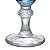Jogo com 6 Taças de Vidro Azul 55ml - Imagem 2