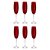 Cj 6 Taças de Cristal P/Champagne Colibri Rubi 220ml Bohemia - Imagem 1