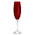 Cj 6 Taças de Cristal P/Champagne Colibri Rubi 220ml Bohemia - Imagem 2