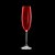 Cj 6 Taças de Cristal P/Champagne Colibri Rubi 220ml Bohemia - Imagem 3