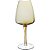 JOGO 6 TAÇAS VINHO COM FILETE ÂMBAR CRISTAL - Imagem 1