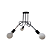 Lustre Pendente Candelabro 3 Lâmpadas E27 – Design Moderno e Impactante Plafon Laço 3 Lâmpadas - Imagem 17
