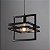 Luminária de teto Pendente Moldura 1 Lâmpada Moderno - Imagem 2